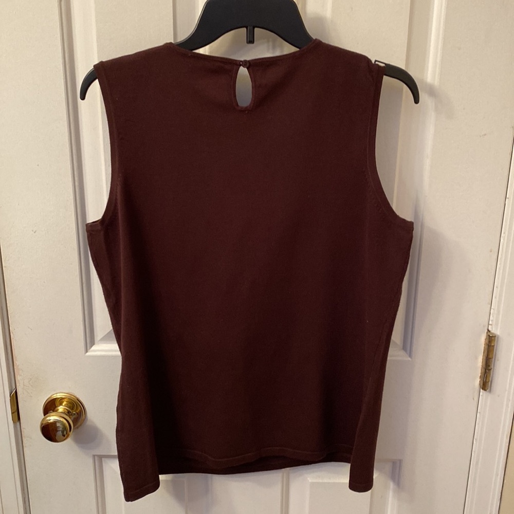 Embellished Neck Sweater Shell - Picture 2 of 4